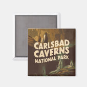 Aimant Cavernes Carlsbad Parc National Cave (Recto/Verso)