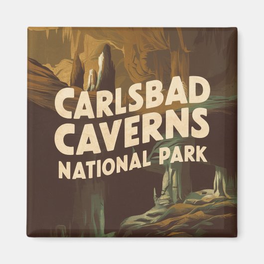 Aimant Cavernes Carlsbad Parc National Cave (Devant)