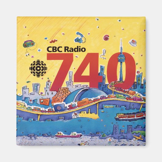 Aimant CBC Radio 740 - Habillage promotionnel (1980) (Devant)