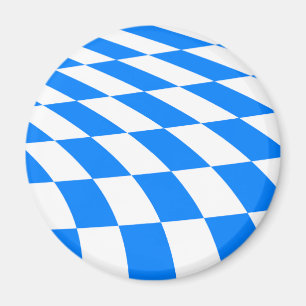 Aimant CBD102 - Drapeau bavarois (Bavière)