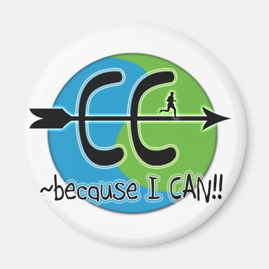 Aimant CC Cross Country - Parce que je peux ! ! (Devant)