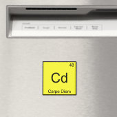 Aimant Cd - Carpe Diem Chimie Élément Symbole Funny Tee (In Situ (Lave-vaisselle))