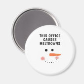 Aimant Ce Bureau Cause Les Fondements Drôle Citation Snow (Recto/Verso)