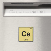 Aimant Ce - Chimie de la musique Cello Symbole de table p (In Situ (Lave-vaisselle))