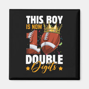Aimant Ce Garçon Maintenant 10 Chiffres Double Football 1