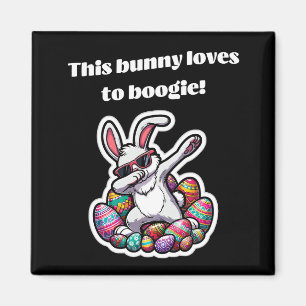Aimant Ce lapin adore faire du bogie !