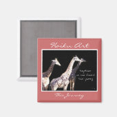 Aimant Ce magasin d'art Jouney Haiku (Recto/Verso)