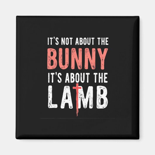 Aimant Ce n'est pas à propos du lapin, c'est à propos de (Devant)