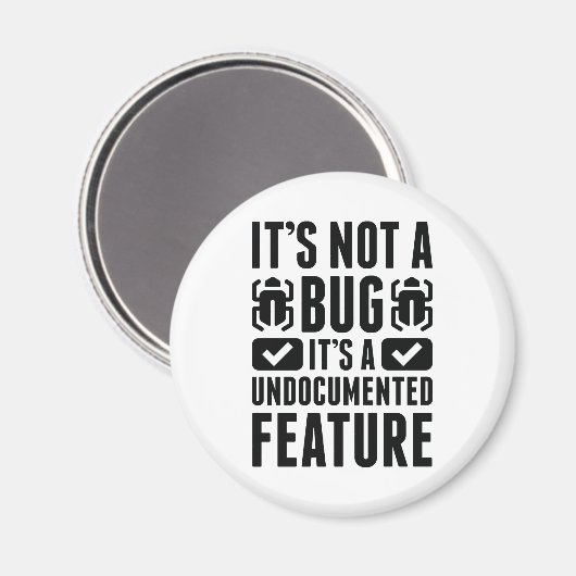 Aimant Ce n'est pas un bug (Recto/Verso)
