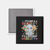 Aimant Ce n'est pas un handicap, c'est une capacité diffé (Recto/Verso)
