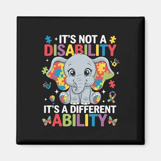 Aimant Ce n'est pas un handicap, c'est une capacité diffé (Devant)