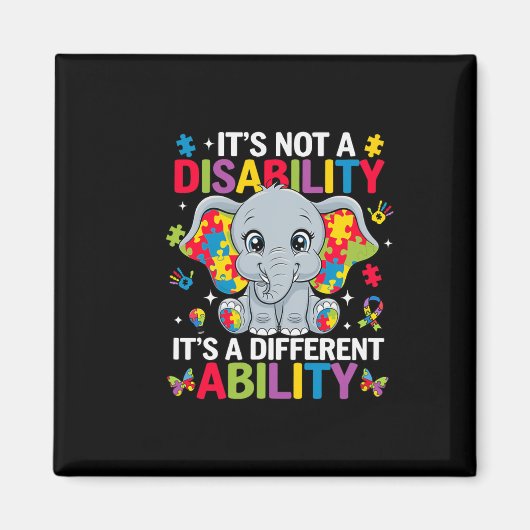 Aimant Ce n'est pas un handicap, c'est une capacité diffé (Devant)
