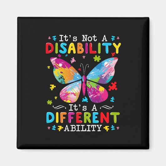 Aimant Ce n'est pas un handicap C'est une capacité différ (Devant)