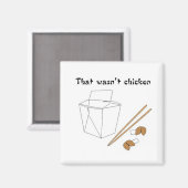 Aimant Ce n'était pas de l'aimant de poulet (Recto/Verso)