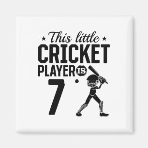Aimant Ce petit joueur de cricket a 7 ans - 7e anniversai
