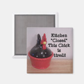 Aimant Ce poussin est fatigué ! ! (Recto/Verso)