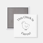 Aimant Ce poussin est féroce ! (Recto/Verso)