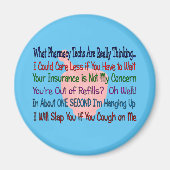 Aimant CE QUE PENSENT VRAIMENT LES TECHNIQUES EN Pharmaci (Devant)