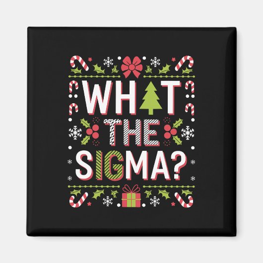 Aimant Ce que Sigma Funny Santa Clause Gen Alpha X mas (Devant)