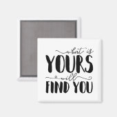 Aimant Ce Que Vous Trouverez Vous Typographie (Recto/Verso)