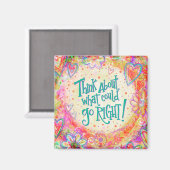 Aimant Ce Qui Pourrait Aller Droit Citer Joli Coeur Boho (Recto/Verso)