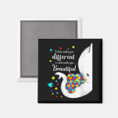 Aimant Ce qui rend différent Beau Eléphant Autisme (Recto/Verso)