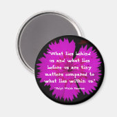 Aimant "Ce qui se cache derrière nous..." (Recto/Verso)