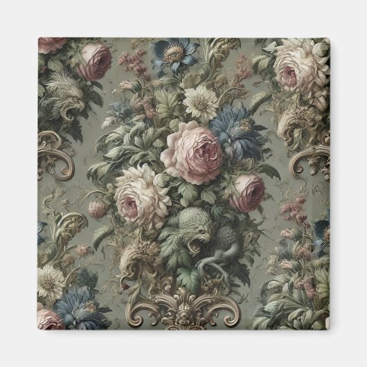 Aimant Ce qui se cache sous la fleur - gothique victorien (Devant)