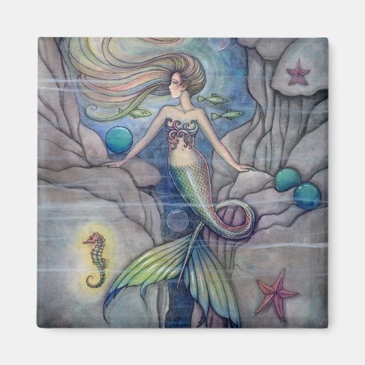 Aimant Ce qui se cache sous l'aimant de sirène (Devant)