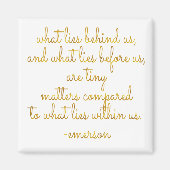 Aimant Ce qui se trouve en nous Emerson Gold Faux Foil Ci (Devant)