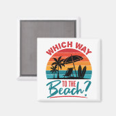 Aimant Ce qui va à la plage mignonne Summer Beach Lover (Recto/Verso)