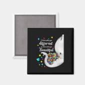Aimant Ce qui vous rend différent Éléphant Maman Autisme (Recto/Verso)