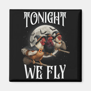 Aimant Ce Soir, Nous Volons Des Sorcières De Poulet Drôle