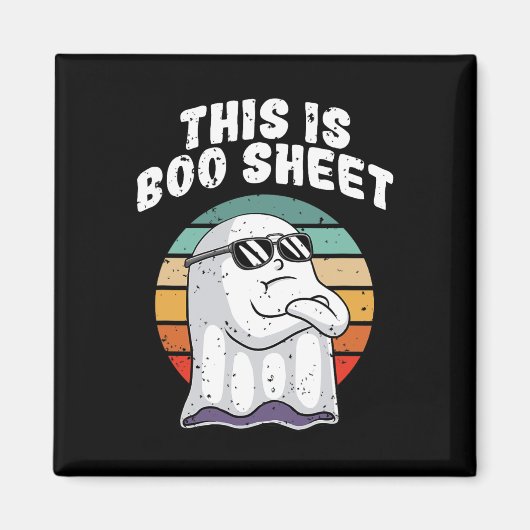 Aimant Ceci Est Bosheet Fun Halloween Costume Fun Pun Fan (Devant)