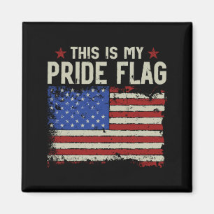 Aimant Ceci Est Fierté Drapeau Patriotique États-Unis Aam