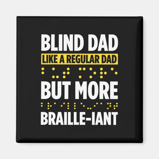 Aimant Cécité Pour Les Aveugles Personne Aveugles Braille (Devant)