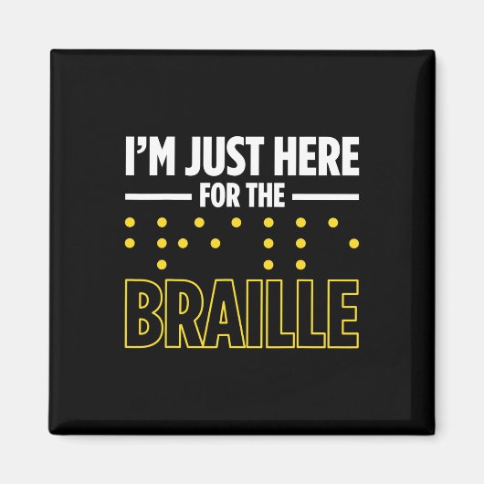 Aimant Cécité Pour Les Aveugles Personne Aveugles Braille (Devant)