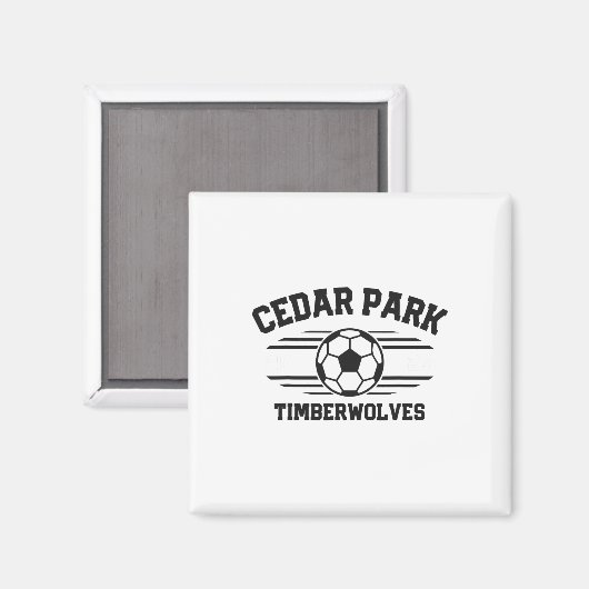 Aimant Cedar Park Timberwolves Soccer Ll 2025  (Recto/Verso)