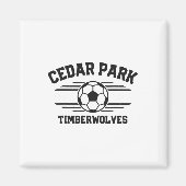 Aimant Cedar Park Timberwolves Soccer Ll 2025  (Devant)