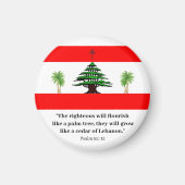 Aimant Cèdre du Liban, Psaume 92: 12 (Devant)