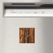 Aimant Cèdre texturé en écorce de bois (In Situ (Lave-vaisselle))