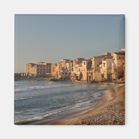 Aimant Cefalu, ville balnéaire en Sicile (Devant)