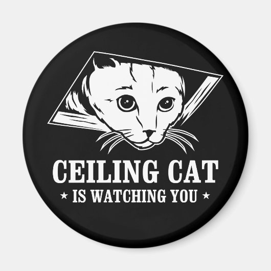 Aimant Ceiling Cat vous regarde (Devant)