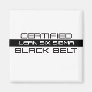 Aimant Ceinture noire certifiée Lean Six Sigma