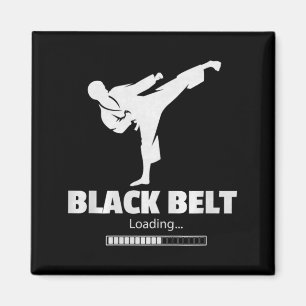 Aimant Ceinture noire chargement coup de pied arts martia