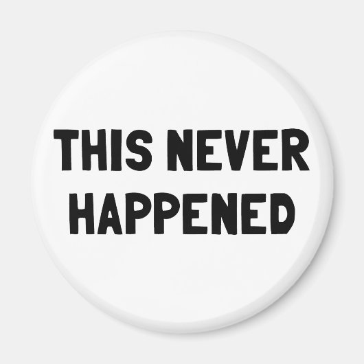 Aimant Cela n'est jamais arrivé (Devant)