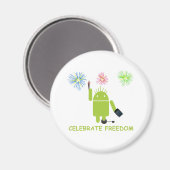 Aimant Celebrate Freedom (Android Software Developer) (Recto/Verso)