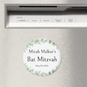Aimant Célébration de Bat Mitzvah, Moderne Simple Minimal (In Situ (Lave-vaisselle))