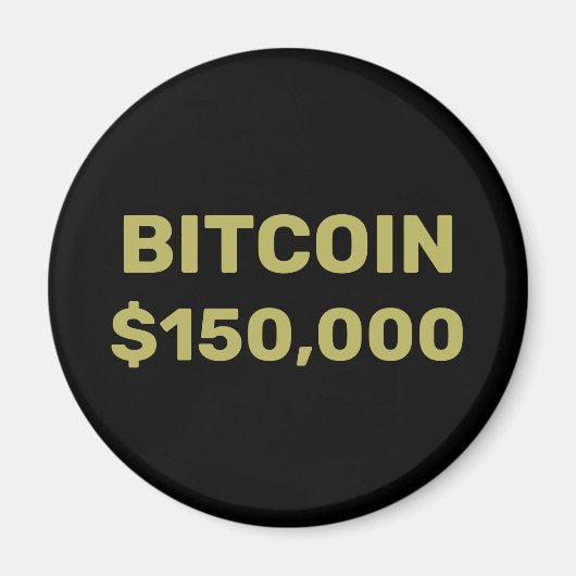 Aimant Célébration de Bitcoin à 150000 (Devant)