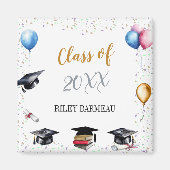 Aimant Célébration de la graduation de l'aquarelle (Devant)